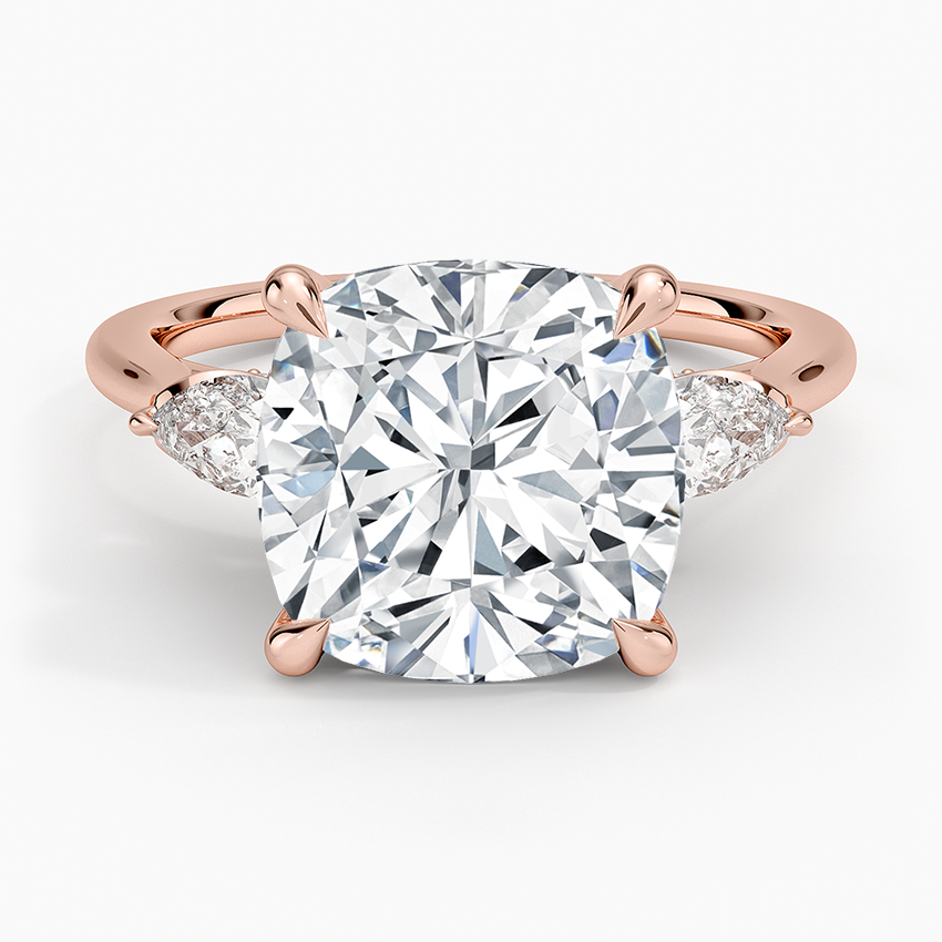 1.60 Carat Princess Halo Design Solitaire Lab Diamond Ring 18K - Florina 