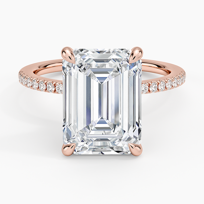 1.60 Carat Princess Halo Design Solitaire Lab Diamond Ring 18K - Florina 