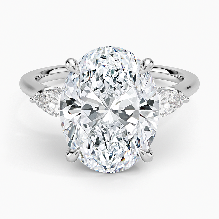 1.60 Carat Princess Halo Design Solitaire Lab Diamond Ring 18K - Florina 