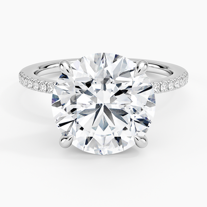 1.60 Carat Princess Halo Design Solitaire Lab Diamond Ring 18K - Florina 