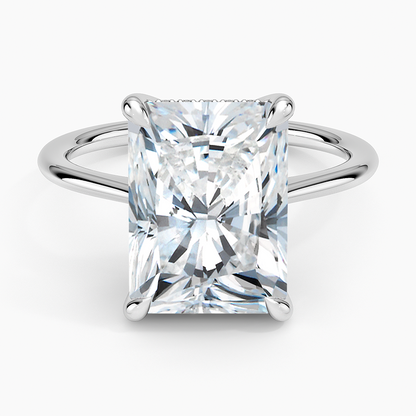 1.60 Carat Princess Halo Design Solitaire Lab Diamond Ring 18K - Florina 
