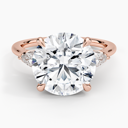 1.60 Carat Princess Halo Design Solitaire Lab Diamond Ring 18K - Florina 