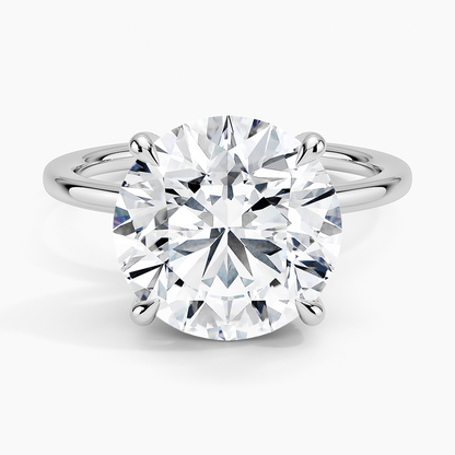 1.60 Carat Princess Halo Design Solitaire Lab Diamond Ring 18K - Florina 