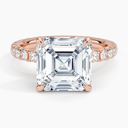 1.60 Carat Princess Halo Design Solitaire Lab Diamond Ring 18K - Florina 
