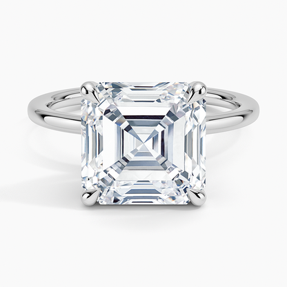 1.60 Carat Princess Halo Design Solitaire Lab Diamond Ring 18K - Florina 