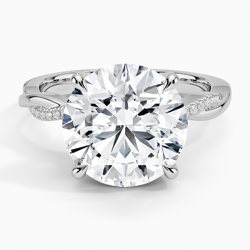 5.25 Karat Hidden Halo Tasarım Tektaş Laboratuvar Pırlanta Yüzük 18K  - Talora - Bold Diamonds