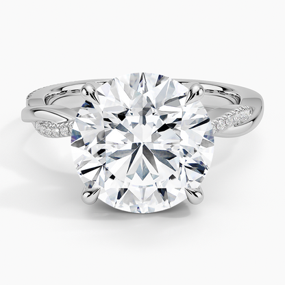 1.60 Carat Princess Halo Design Solitaire Lab Diamond Ring 18K - Florina 
