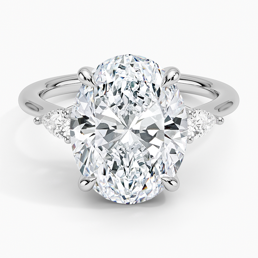 1.60 Carat Princess Halo Design Solitaire Lab Diamond Ring 18K - Florina 