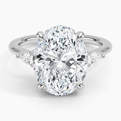 1.60 Carat Princess Halo Design Solitaire Lab Diamond Ring 18K - Florina 