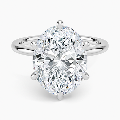 1.60 Carat Princess Halo Design Solitaire Lab Diamond Ring 18K - Florina 