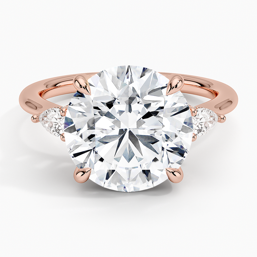 5.50 Karat Yuvarlak Kesim Hidden Halo Tasarım Tektaş Laboratuvar Pırlanta Yüzük - Madrid - Bold Diamonds