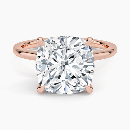 1.60 Carat Princess Halo Design Solitaire Lab Diamond Ring 18K - Florina 