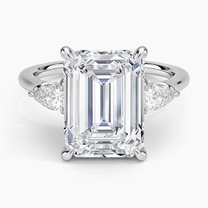 1.60 Carat Princess Halo Design Solitaire Lab Diamond Ring 18K - Florina 