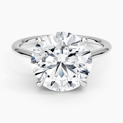1.60 Carat Princess Halo Design Solitaire Lab Diamond Ring 18K - Florina 