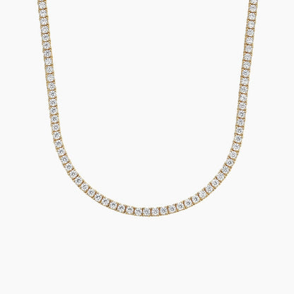 Pırlanta Bahçesi Model 7.00 karat Yuvarlak Kesim Laboratuvar Pırlanta Kolye 18K - Bold Diamonds