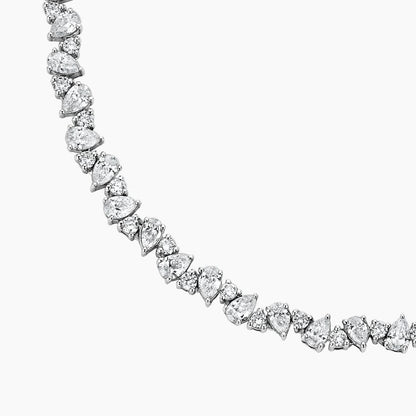 Yıldız Yağmuru Model 7.00 karat Damla Kesim Laboratuvar Pırlanta Kolye 18K - Bold Diamonds