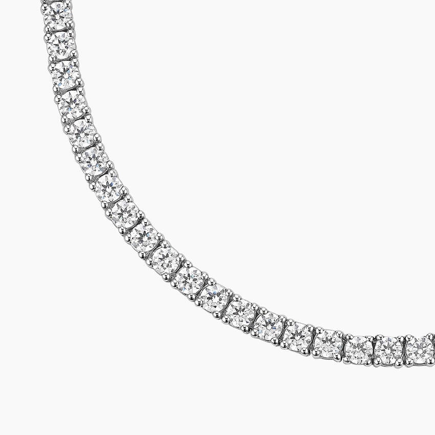 Pırlanta Bahçesi Model 7.00 karat Yuvarlak Kesim Laboratuvar Pırlanta Kolye 18K - Bold Diamonds