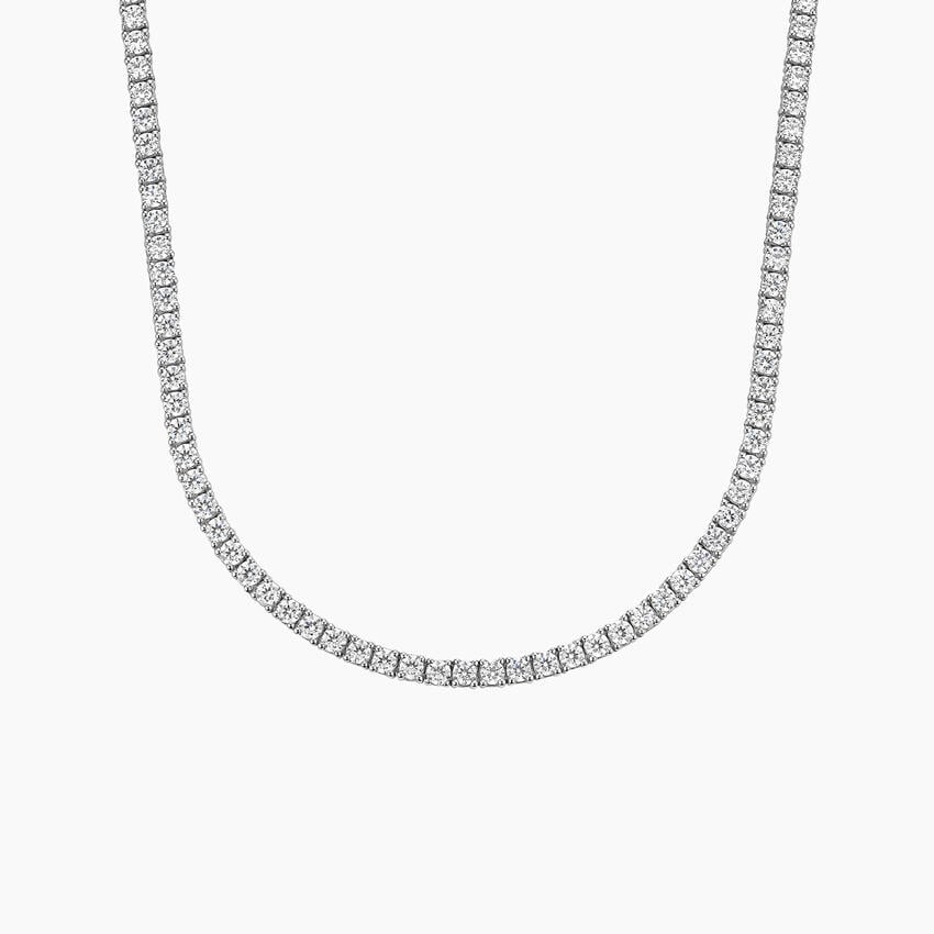 Pırlanta Bahçesi Model 7.00 karat Yuvarlak Kesim Laboratuvar Pırlanta Kolye 18K - Bold Diamonds