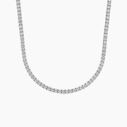 Pırlanta Bahçesi Model 7.00 karat Yuvarlak Kesim Laboratuvar Pırlanta Kolye 18K - Bold Diamonds