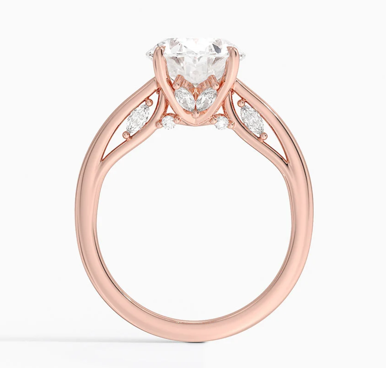 4.30 Karat Oval Kesim Hidden Halo Tasarım Tektaş Laboratuvar Pırlanta Yüzük - Salzburg - Bold Diamonds