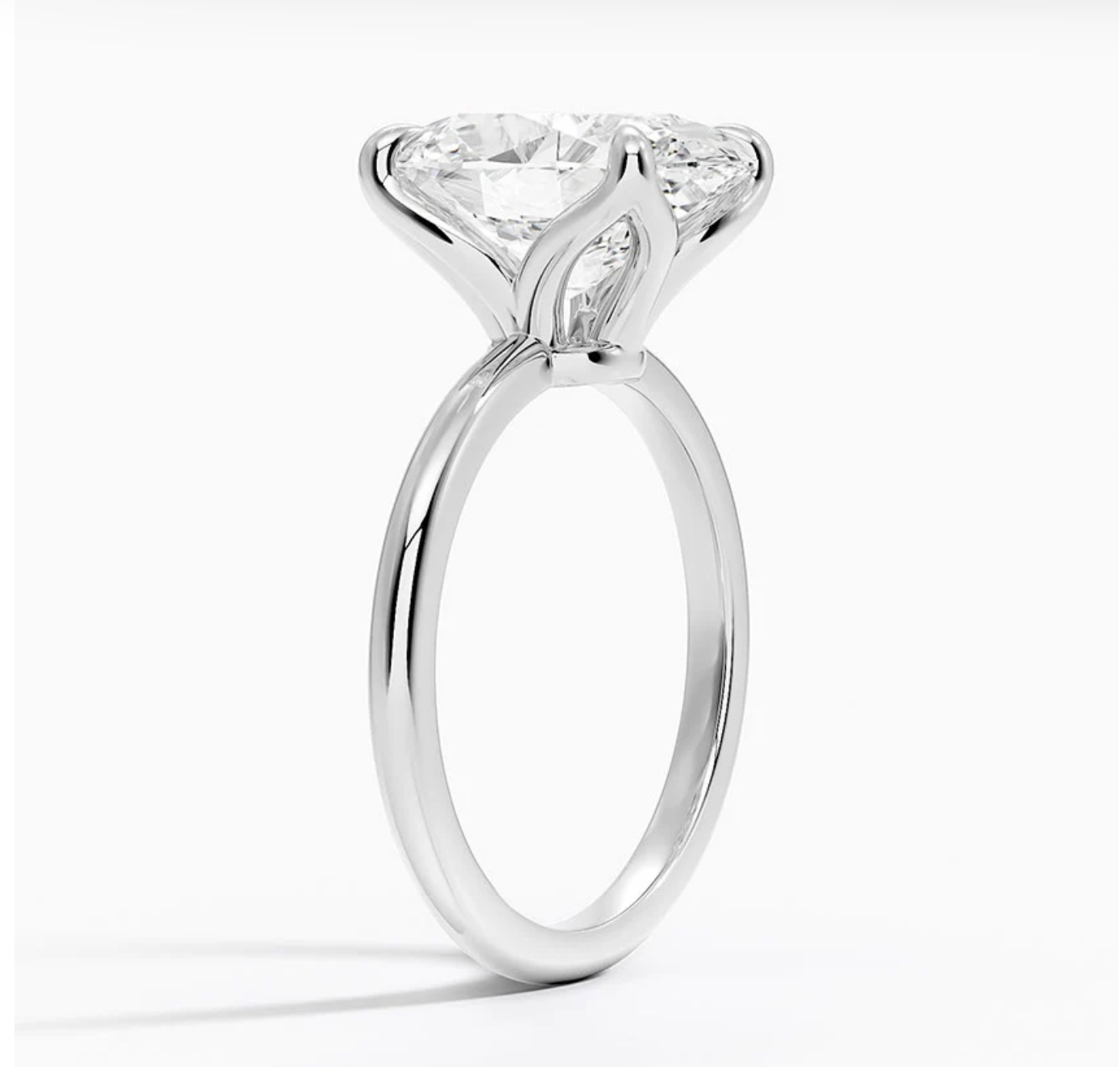 7.00 Karat D-VS Oval Tektaş Laboratuvar Pırlanta Yüzük - Bold Diamonds
