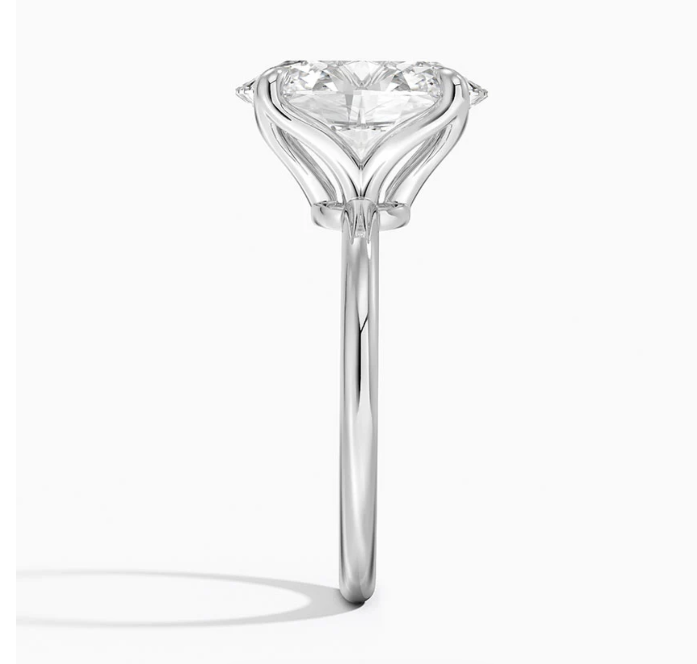7.00 Karat D-VS Oval Tektaş Laboratuvar Pırlanta Yüzük - Bold Diamonds