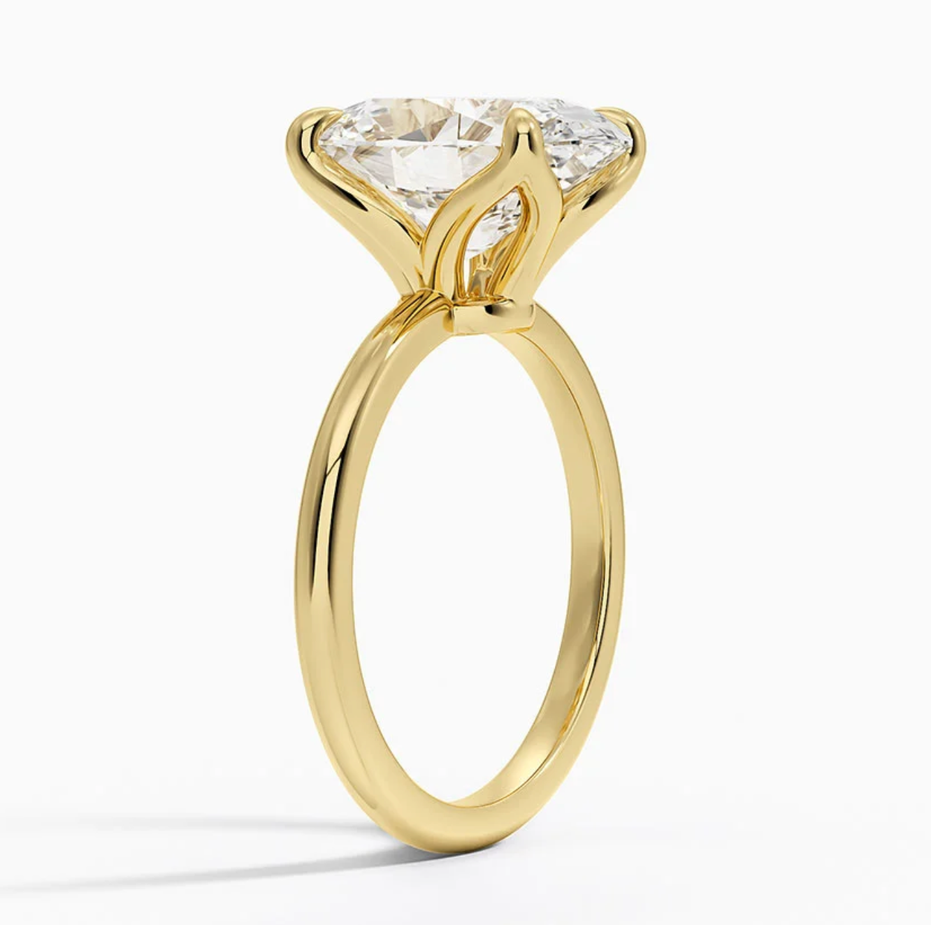 7.00 Karat D-VS Oval Tektaş Laboratuvar Pırlanta Yüzük - Bold Diamonds