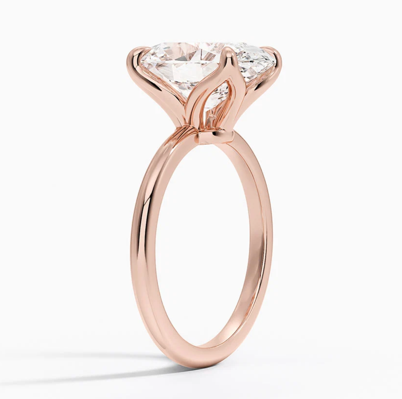 7.00 Karat D-VS Oval Tektaş Laboratuvar Pırlanta Yüzük - Bold Diamonds