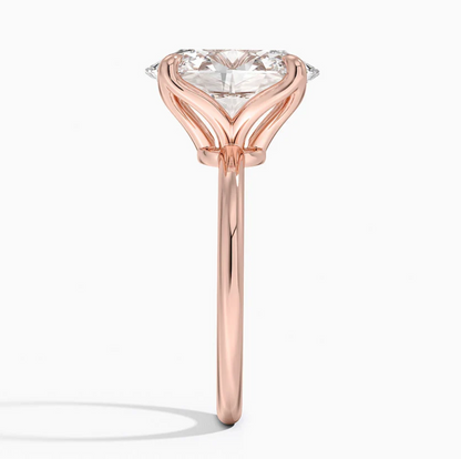 7.00 Karat D-VS Oval Tektaş Laboratuvar Pırlanta Yüzük - Bold Diamonds