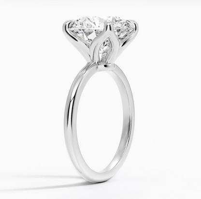 6.00 Karat Yuvarlak Kesim D-VS Tektaş Laboratuvar Pırlanta Yüzük - Bold Diamonds