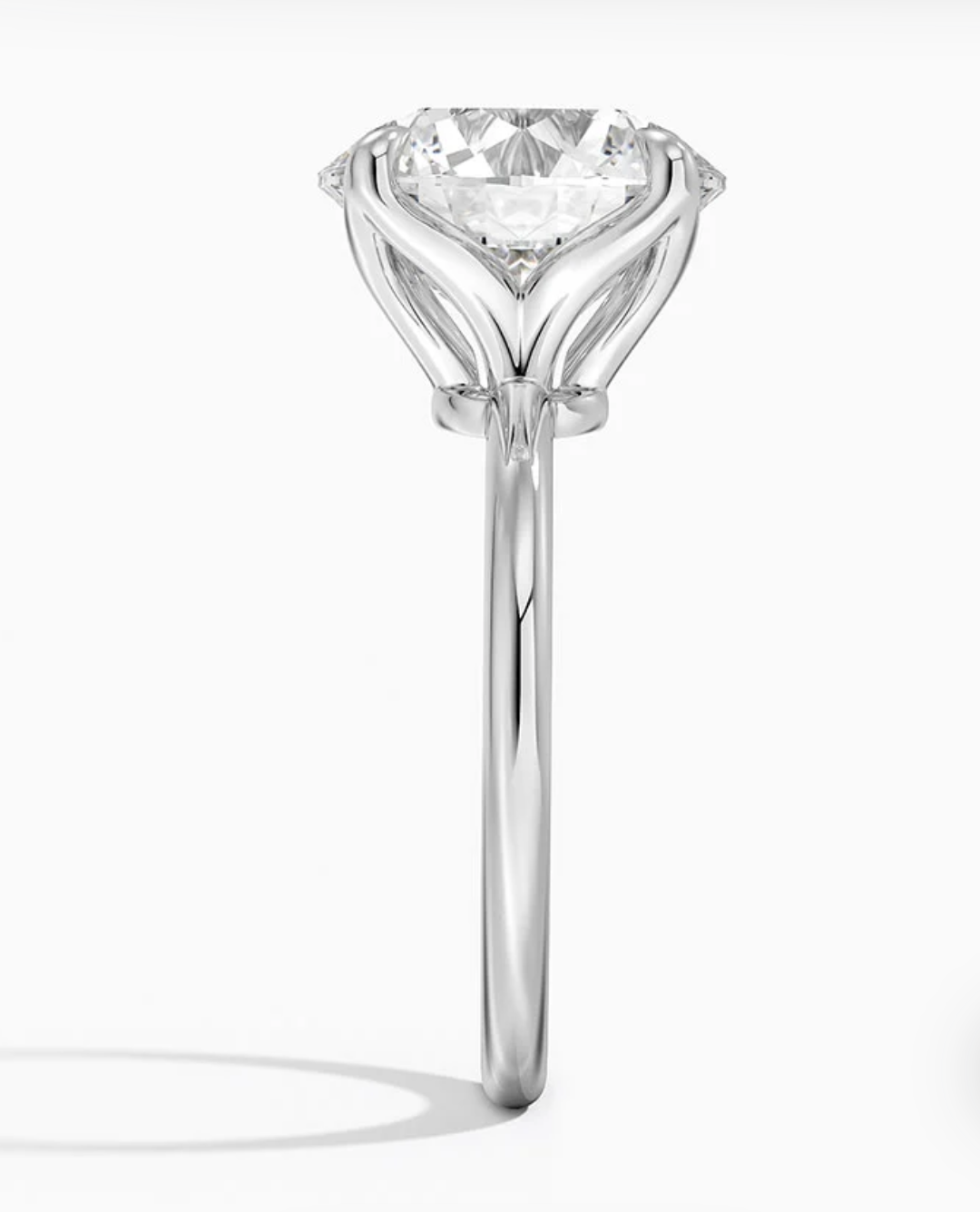 6.00 Karat Yuvarlak Kesim D-VS Tektaş Laboratuvar Pırlanta Yüzük - Bold Diamonds