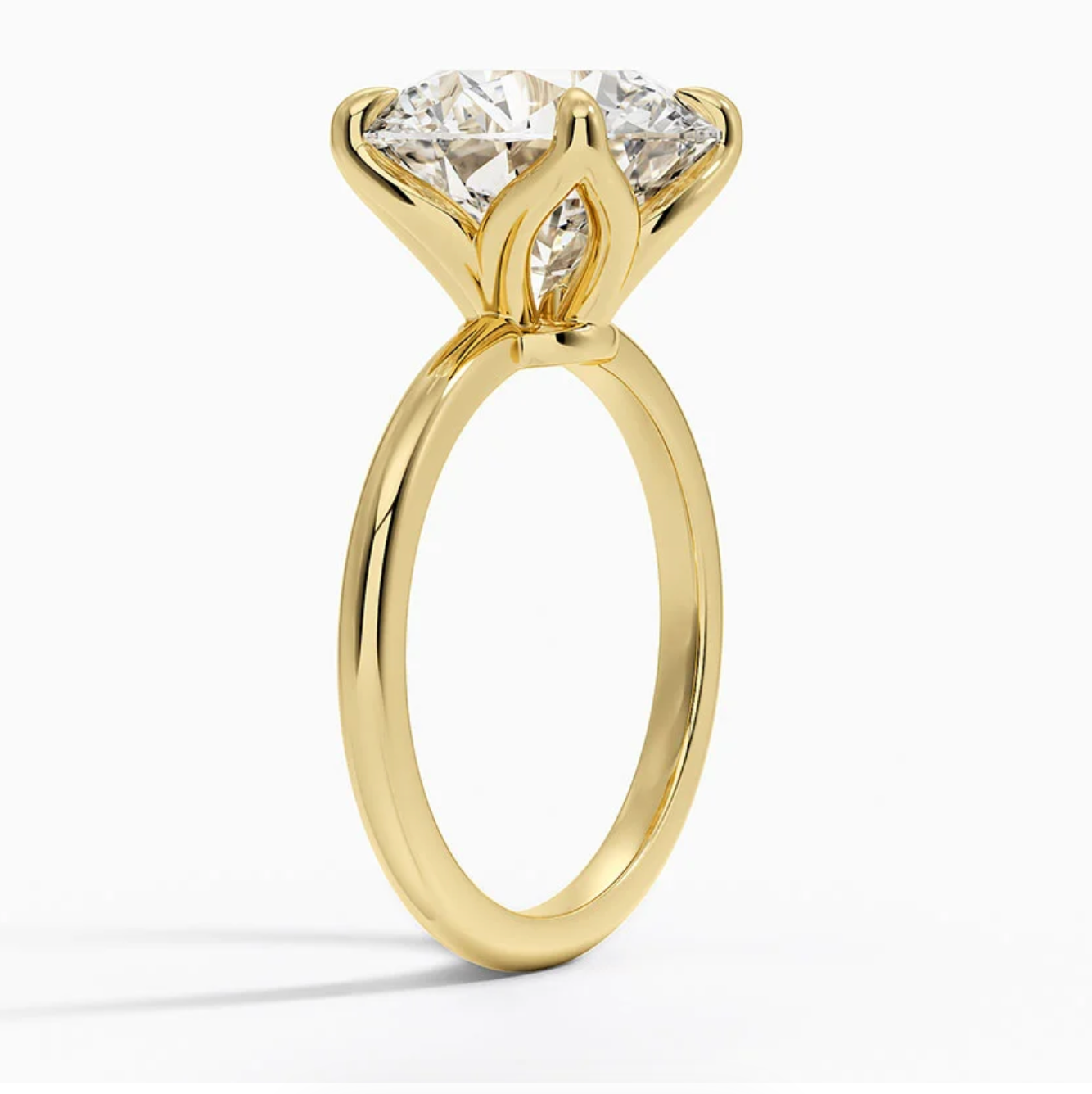 7.00 Karat Yuvarlak Kesim D-VS Tektaş Laboratuvar Pırlanta Yüzük - Bold Diamonds