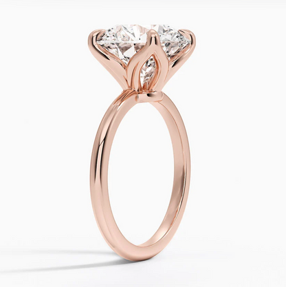 7.00 Karat Yuvarlak Kesim D-VS Tektaş Laboratuvar Pırlanta Yüzük - Bold Diamonds