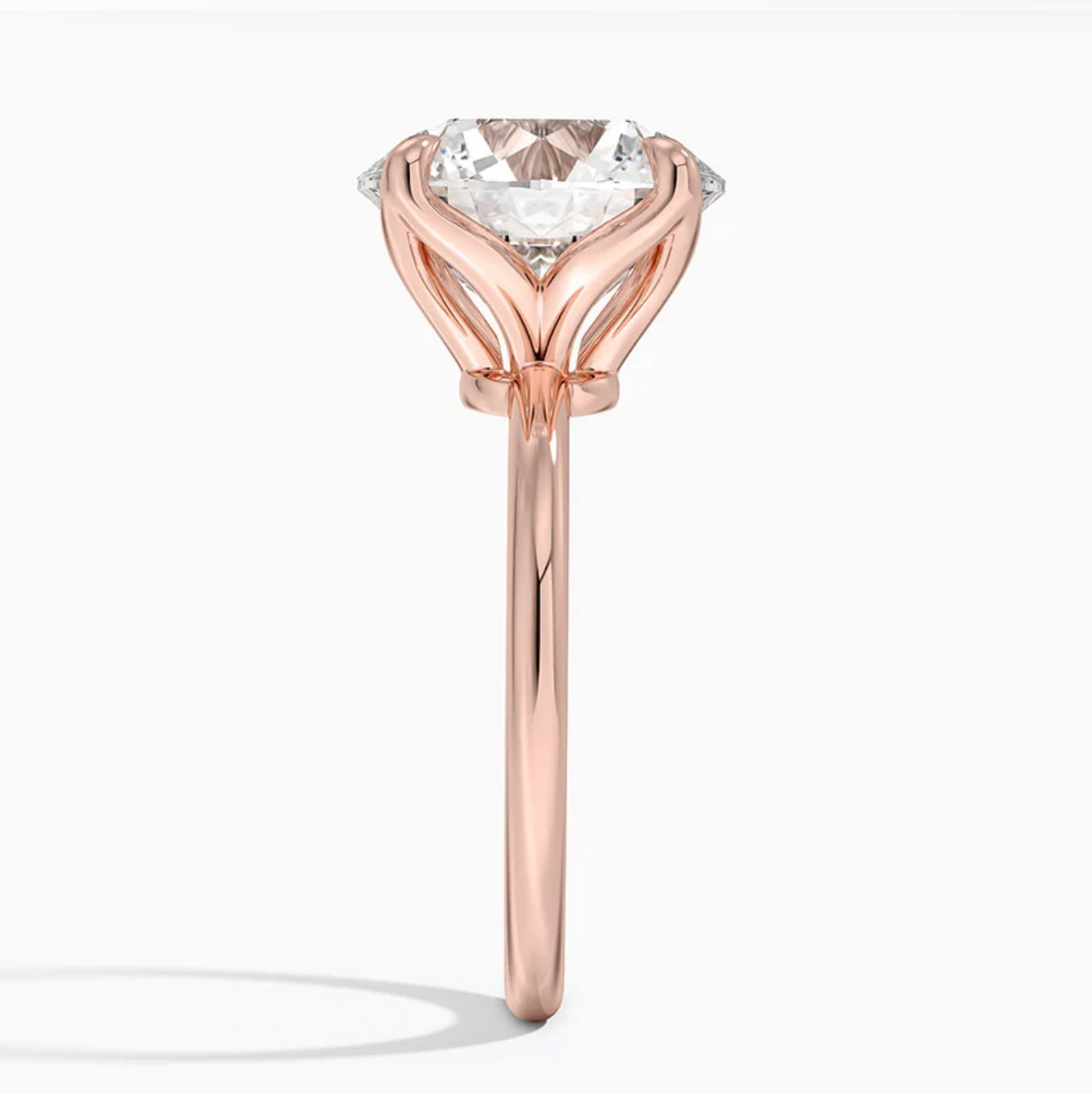 7.00 Karat Yuvarlak Kesim D-VS Tektaş Laboratuvar Pırlanta Yüzük - Bold Diamonds