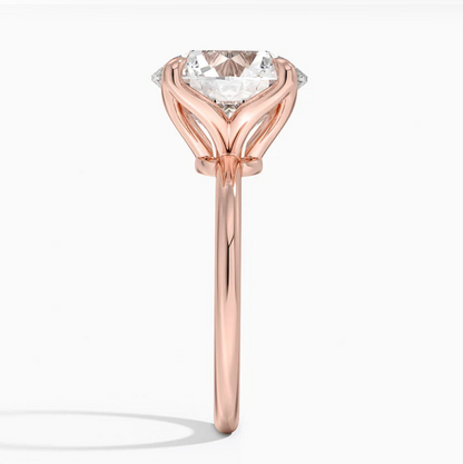 7.00 Karat Yuvarlak Kesim D-VS Tektaş Laboratuvar Pırlanta Yüzük - Bold Diamonds