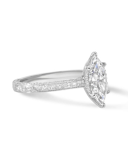 1.25 Karat Markiz Kesim Pırlanta Tektaş Yüzük - Bold Diamonds