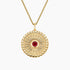Güneş Model 1.00 karat Laboratuvar Ruby Kolye 18K - Bold Diamonds