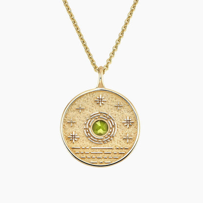 Güneş Model 1.00 karat Peridot Kolye 18K - Bold Diamonds