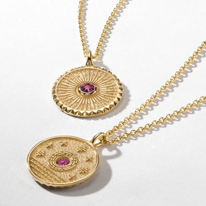 Güneş Model 1.00 karat Tourmaline Kolye 18K - Bold Diamonds