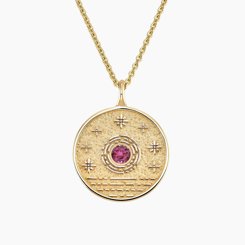 Güneş Model 1.00 karat Tourmaline Kolye 18K - Bold Diamonds
