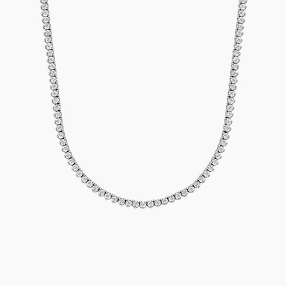 Tenis Model 6.00 karat Yuvarlak Kesim Laboratuvar Pırlanta Kolye 18K - Bold Diamonds