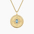 Yıldız Model 1.00 karat Emerald Kesim Aquamarine Kolye 18K - Bold Diamonds
