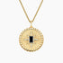 Yıldız Model 1.00 karat Emerald Kesim Black Diamond Kolye 18K - Bold Diamonds
