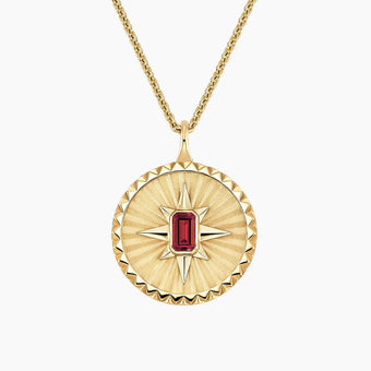 Yıldız 1.00 Karat Emerald Kesim Yakut Kolye