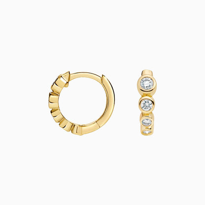 Aura Light 1.00 Karat Laboratuvar Pırlanta Küpe 18K - Bold Diamonds
