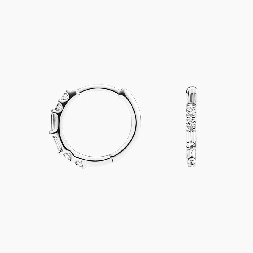 Baget Küpe 1.00 Karat Laboratuvar Pırlanta Küpe 18K - Bold Diamonds