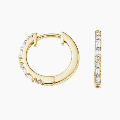 Baget Küpe 1.00 Karat Laboratuvar Pırlanta Küpe 18K - Bold Diamonds