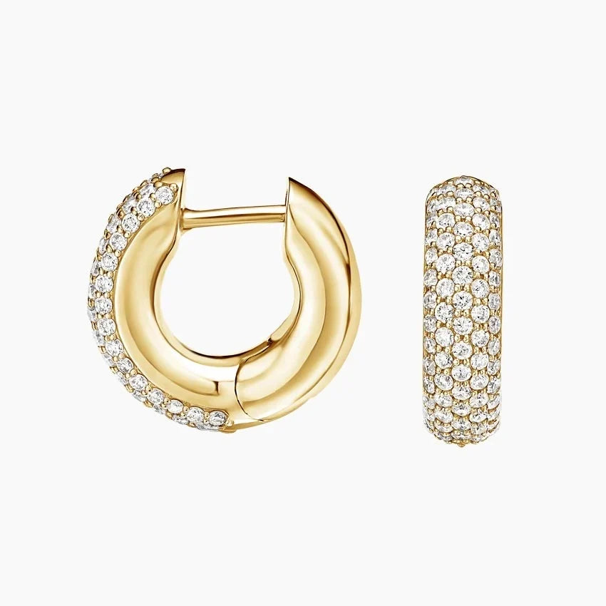Ciel Model 3.00 Karat Laboratuvar Pırlanta Küpe 18K - Bold Diamonds