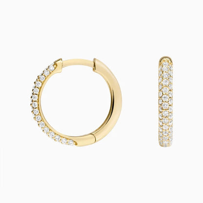 Ciel Model İnce 1.00 Karat Laboratuvar Pırlanta Küpe 18K - Bold Diamonds