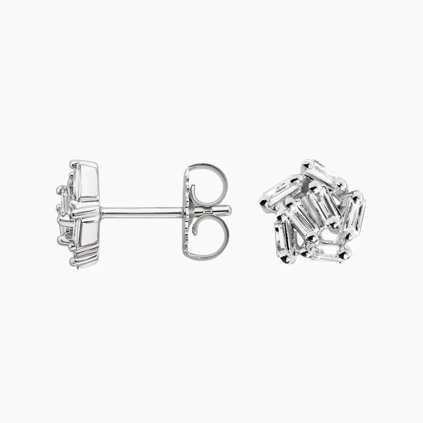 Crystal Flow 1.00 Karat Laboratuvar Pırlanta Küpe 18K - Bold Diamonds